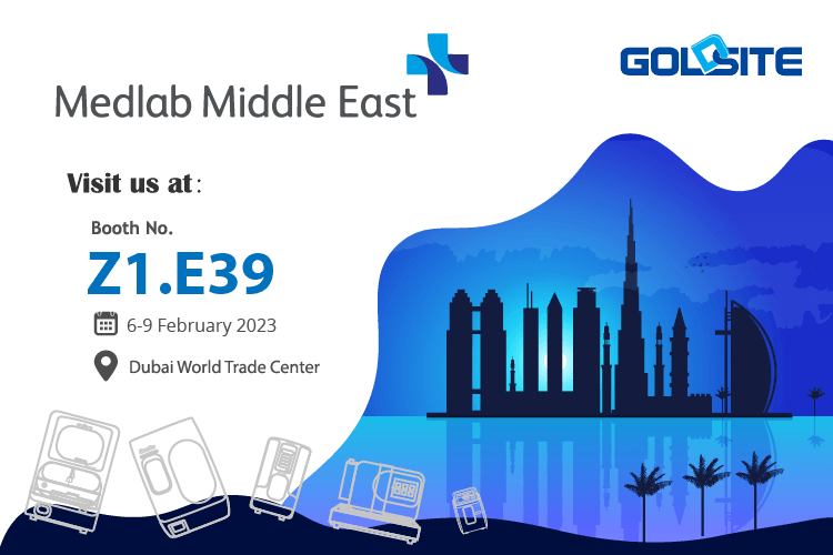  Einladung, den Goldsites -Stand im Medlab Middle East 2023 zu besuchen