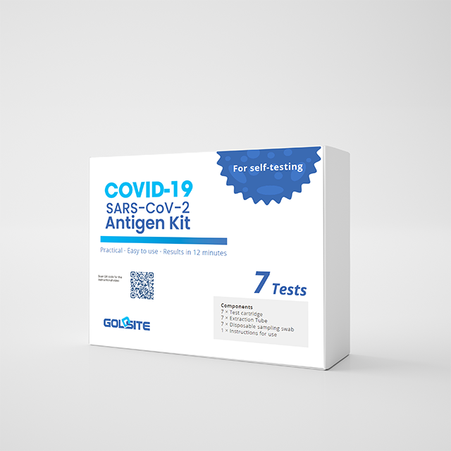 COVID-19-Schnell-Antigen-Test in der Familie zu Hause