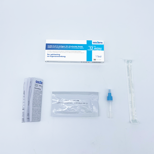 CE-gekennzeichnet English Deutsch COVID-19 Antigen-Schnelltest-Kit zum Selbsttest